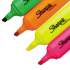 Sharpie Blade Tip Highlighter, Assorted Ink Colors, Blade-Chisel Tip, Assorted Barrel Colors, 4/Pack (1825633)