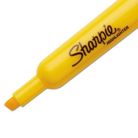 Sharpie Tank Style Highlighters, Yellow Ink, Chisel Tip, Yellow Barrel, Dozen (25005)