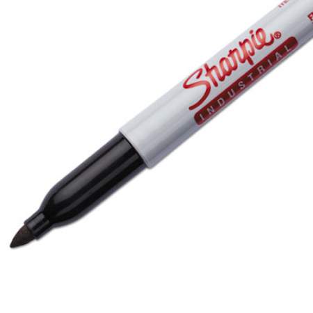 Sharpie Industrial Permanent Marker, Fine Bullet Tip, Black, Dozen (13601)
