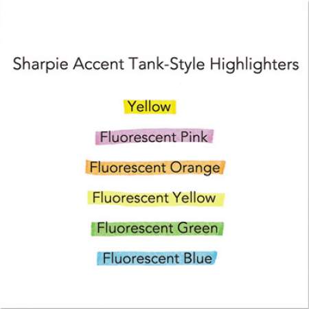 Sharpie Tank Style Highlighters, Fluorescent Green Ink, Chisel Tip, Green Barrel, Dozen (25026)