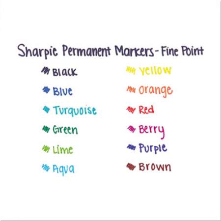 Sharpie Fine Tip Permanent Marker, Fine Bullet Tip, Black, Dozen (30001)