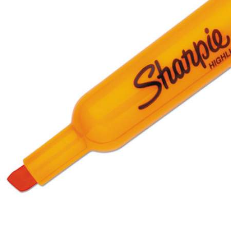 Sharpie Tank Style Highlighters, Orange Ink, Chisel Tip, Orange Barrel, Dozen (25006)