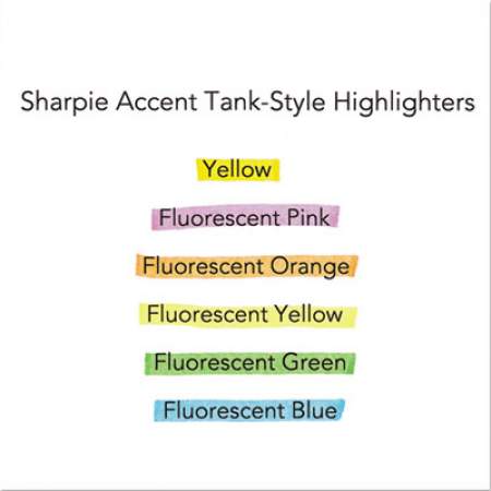 Sharpie Tank Style Highlighters, Orange Ink, Chisel Tip, Orange Barrel, Dozen (25006)