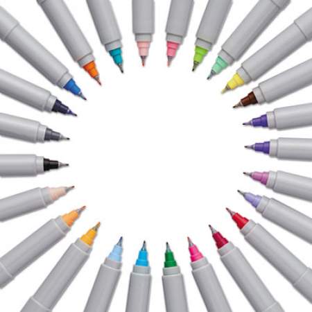 Sharpie Ultra Fine Tip Permanent Marker, Extra-Fine Needle Tip, Assorted Colors, 24/Set (75847)