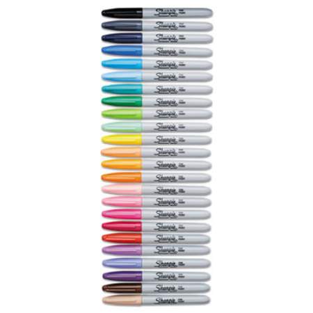 Sharpie Fine Tip Permanent Marker, Fine Bullet Tip, Assorted Colors, 24/Set (75846)
