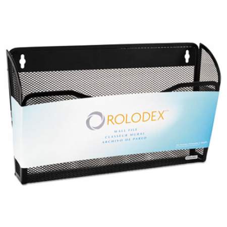 Rolodex Single Pocket Wire Mesh Wall File, Letter, Black (21931)