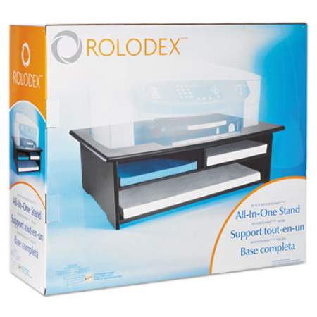 Rolodex Wood Tones Printer Stand, 21 x 18 x 6.5, Black (82431)