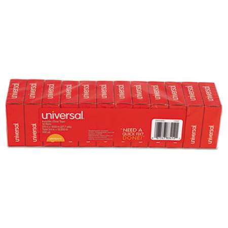 Universal Invisible Tape, 1" Core, 0.75" x 83.33 ft, Clear, 12/Pack (83412)