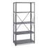 Safco Commercial Steel Shelving Unit, Five-Shelf, 36w x 18d x 75h, Dark Gray (6266)