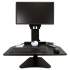 Victor High Rise Standing Desk Workstation, 28" x 23" x 10.5" to 15.5", Black (DC300)