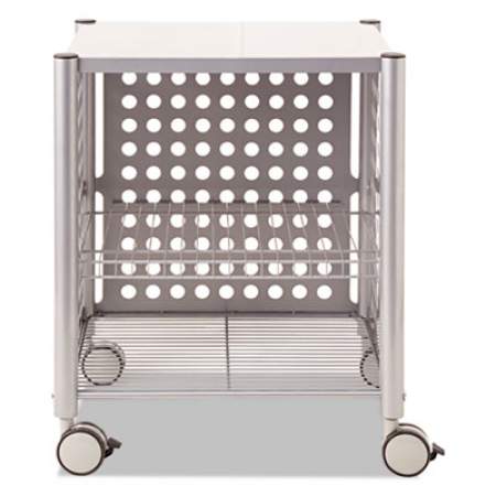 Vertiflex Deskside Machine Stand, Two-Shelf, 21.5w x 17.88d x 27h, Matte Gray (VF52004)