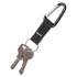 Advantus Carabiner Key Chains, Split Key Rings, Aluminum, Black, 10/Pack (75556)