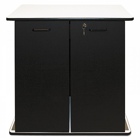 Refreshment Stand, Engineered Wood, 9 Shelves, 29.5