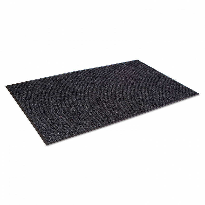 Needle-Rib Wiper/Scraper Mat, Rectangular, Charcoal Gray Ribbed Surface, 48" x 72" (NR0046CH)