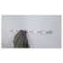 Safco Nail Head Wall Coat Rack, Six Hooks, Metal, 36w x 2.75d x 2h, Satin (4202)