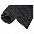 Needle-Rib Wiper/Scraper Mat, Rectangular, Charcoal Gray Ribbed Surface, 48