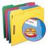 Smead Top Tab Colored 2-Fastener Folders, 1/3-Cut Tabs, Letter Size, Assorted, 50/Box (11975)