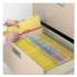 Smead Colored Pressboard Folders with Two SafeSHIELD Coated Fasteners, 1/3-Cut Tabs, Letter Size, Yellow, 25/Box (14939)