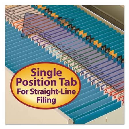 Smead Reinforced Top Tab Colored File Folders, Straight Tab, Legal Size, Blue, 100/Box (17010)