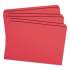 Smead Reinforced Top Tab Colored File Folders, Straight Tab, Legal Size, Red, 100/Box (17710)