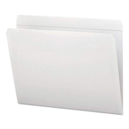 Smead Reinforced Top Tab Colored File Folders, Straight Tab, Letter Size, White, 100/Box (12810)