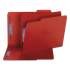 Smead Colored Pressboard Folders with Two SafeSHIELD Coated Fasteners, 1/3-Cut Tabs, Letter Size, Bright Red, 25/Box (14936)