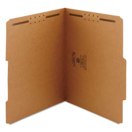Smead Top Tab 2-Fastener Folders, 2/5-Cut Tabs, Right of Center, Letter Size, 11 pt. Kraft, 50/Box (14880)