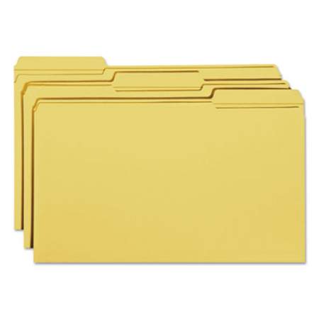 Smead Reinforced Top Tab Colored File Folders, 1/3-Cut Tabs, Legal Size, Goldenrod, 100/Box (17234)