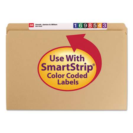 Smead Heavyweight Kraft File Folders, Straight Tab, Legal Size, 11 pt. Kraft, 100/Box (15710)