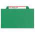 Smead Expanding Recycled Heavy Pressboard Folders, 1/3-Cut Tabs, 1" Expansion, Letter Size, Green, 25/Box (21546)