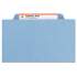 Smead Expanding Recycled Heavy Pressboard Folders, 1/3-Cut Tabs, 1" Expansion, Letter Size, Blue, 25/Box (21530)