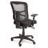 Alera Elusion Series Mesh Mid-Back Swivel/Tilt Chair, Supports 275lb, 17.9" to 21.8" Seat, Black Seat, White Back, Black Base (EL42B04)