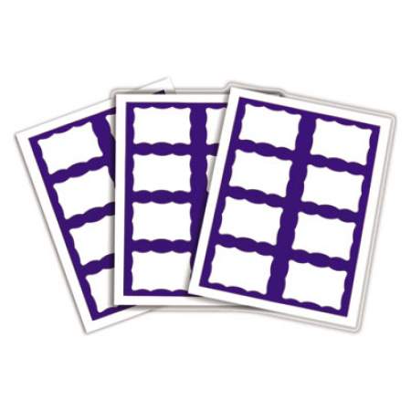 C-Line Laser Printer Name Badges, 3 3/8 x 2 1/3, White/Blue, 200/Box (92365)