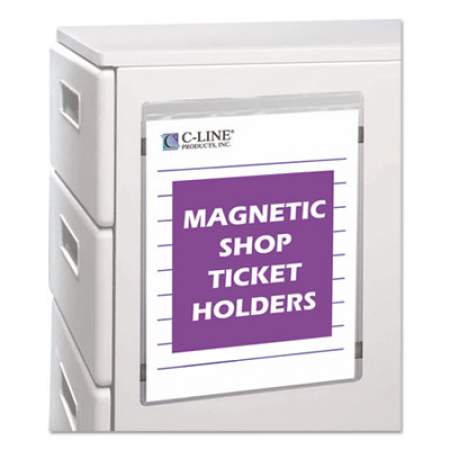 C-Line Magnetic Shop Ticket Holders, Super Heavyweight, 15 Sheets, 8 1/2 x 11, 15/BX (83911)