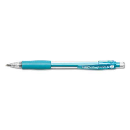 BIC Velocity Original Mechanical Pencil, 0.9 mm, HB (#2.5), Black Lead, Turquoise Barrel, Dozen (MV11BK)