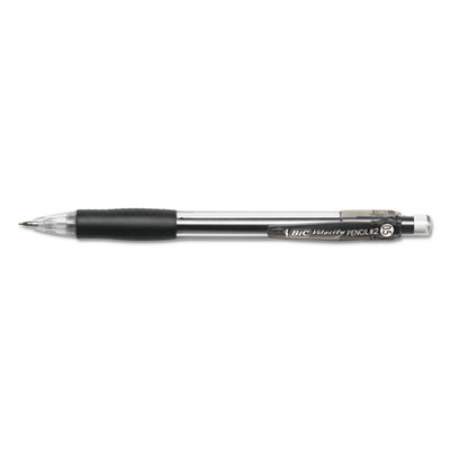 BIC Velocity Original Mechanical Pencil, 0.5 mm, HB (#2.5), Black Lead, Black Barrel, Dozen (MV511BK)