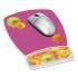 3M Fun Design Clear Gel Mouse Pad Wrist Rest, 6 4/5 x 8 3/5 x 3/4, Daisy Design (MW308DS)
