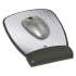 3M Precise Leatherette Mouse Pad w/Standard Wrist Rest, 6-3/4 x 8-3/5, Black (MW309LE)