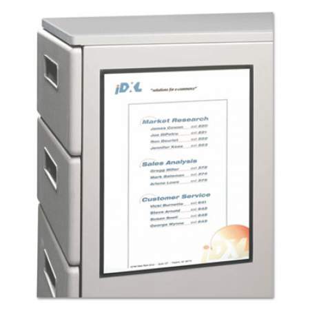 C-Line Magnetic Cubicle Keepers Display Holders, 9 13/64 x 11 11/16, Clear, 25/Pack (37991)