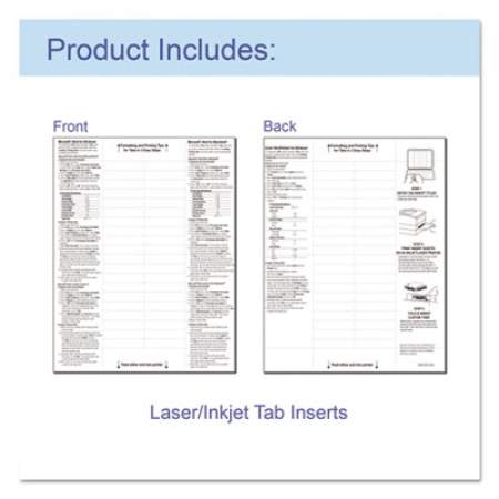 C-Line Sheet Protectors with Index Tabs, Heavy, Clear Tabs, 2", 11 x 8 1/2, 5/ST (05557)