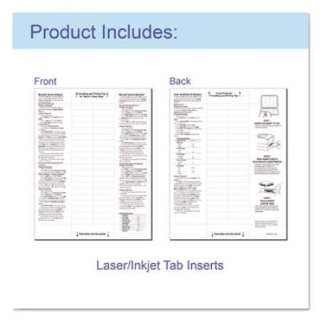 C-Line Sheet Protectors with Index Tabs, Clear Tabs, 2", 11 x 8 1/2, 8/ST (05587)