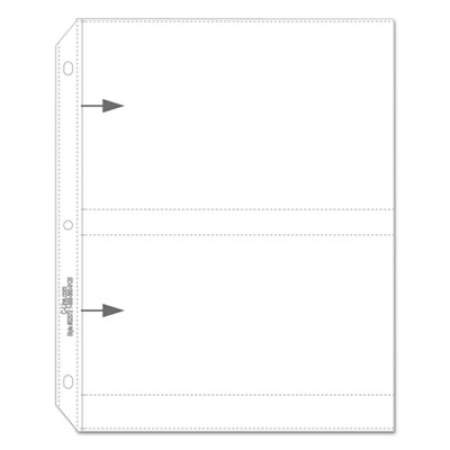 C-Line Clear Photo Pages for Four 5 x 7 Photos, 3-Hole Punched, 11-1/4 x 8-1/8 (52572)