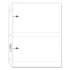C-Line Clear Photo Pages for Four 5 x 7 Photos, 3-Hole Punched, 11-1/4 x 8-1/8 (52572)