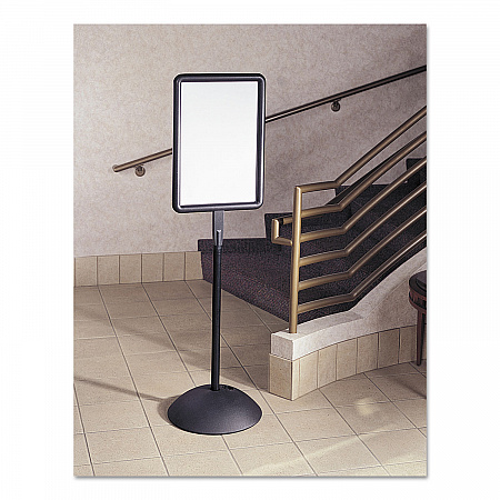 WriteWay Two-Sided Dry Erase Standing Message Sign, White 14.25