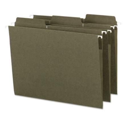 Smead FasTab Hanging Folders, Letter Size, 1/3-Cut Tab, Standard Green, 20/Box (64037)