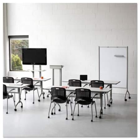 Safco Impromptu Magnetic Whiteboard Collaboration Screen, 42w x 21.5d x 72h, Black/White (8511BL)