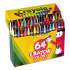 Crayola Classic Color Crayons in Flip-Top Pack with Sharpener, 64 Colors/Pack (52064D)