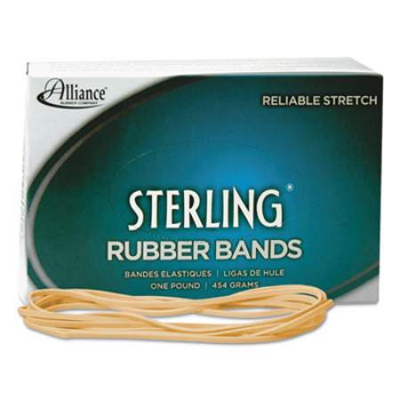 Alliance Sterling Rubber Bands, Size 117B, 0.06" Gauge, Crepe, 1 lb Box, 250/Box (25405)