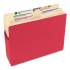 Smead Colored File Pockets, 1.75" Expansion, Letter Size, Red (73221)