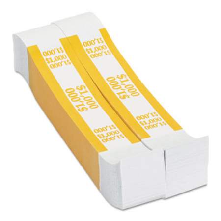 Pap-R Currency Straps, Yellow, $1,000 in $10 Bills, 1000 Bands/Pack (401000)